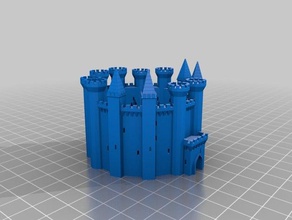 crooksholde Burg Gebäude & Strukturen kundengebundene 3d print model - Mito3D