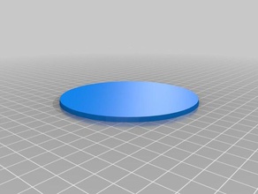 100mm round base toy & game accessories customized 3d print model - Mito3D
