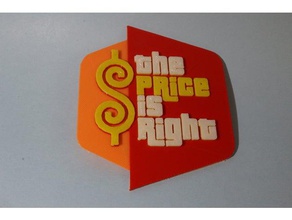 preço do logotipo direito sinais e logotipos 4 cores quatro multicolor de sinal 3d print model - Mito3D