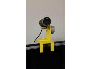 microsoft webcam pan tilt v20 de la cámara el control remoto inclinación montaje 3d print model - Mito3D