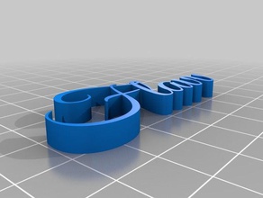 flavv text great vibes customized 3d print model - Mito3D