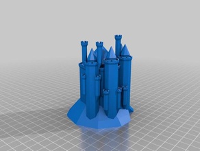 muddy loch castle buildings & structures customized 3d print model - Mito3D