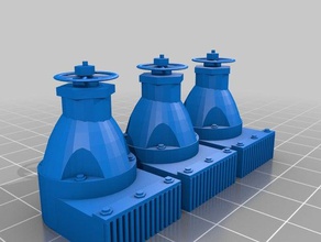 Industriearmaturen Gelände bits 3d-drucken 3d print model - Mito3D
