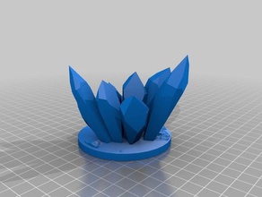 crystal terrain 2 3d printing 3d print model - Mito3D