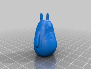 totoro reforçado ouvidos criaturas 3d print model - Mito3D