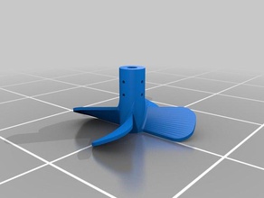 mixer propeller parts 3d print model - Mito3D
