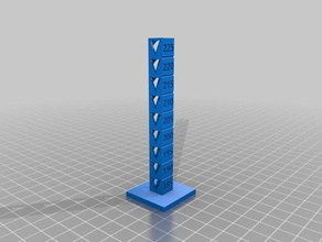 gelert do pla personalizado temp calibração torre A impressão 3d de testes 3d print model - Mito3D