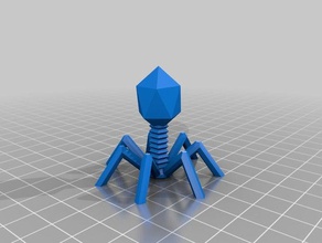 my customized bacteriophage t4 biology 3d print model - Mito3D