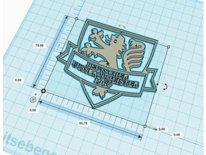 logo eintracht braunschweig 3d printing 3d print model - Mito3D