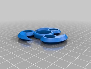 mi personalizados nervioso yin yang fidget spinner pick-a-peso juegos y juguetes personalizado 3d print model - Mito3D