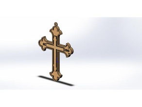 orthodoxe Kreuz 3d print model - Mito3D