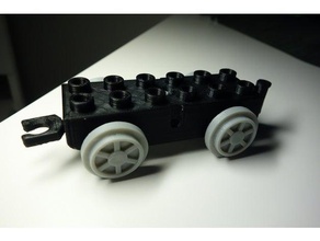 lego duplo train small car wagon toys & games 3d print model - Mito3D