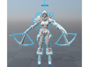 angelic valla - demon hunter models blizzard diablo 3 iii game heroes storm hots model nerd 3d print model - Mito3D