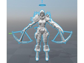 angelica valla - cacciatore di demoni modelli angelico blizzard diablo 3 iii gioco gli eroi tempesta hots modello nerd 3d print model - Mito3D