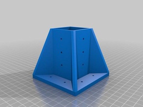 devarsh's customized parametric fixing table leg diy 3d print model - Mito3D