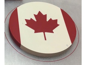 canada day drink coaster kitchen & dining mosaic pa 3d print model - Mito3D