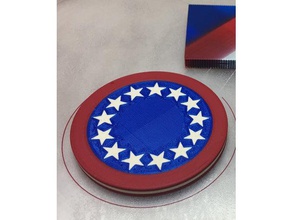 forth july drink coaster kitchen & dining mosaic palette 3d print model - Mito3D