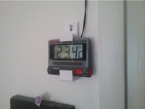 termometro titolare famiglia Stampato in 3d clip montaggio a parete fissaggio 3d print model - Mito3D