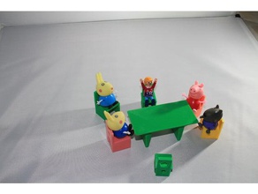 mesa para jugar spielen, Tisch-resistente dura hart toys & games 3d print model - Mito3D