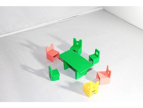 chaise silla juego ni os dur jouets & jeux 3d print model - Mito3D