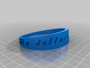 carrie bracelet les bracelets personnalisé 3d print model - Mito3D