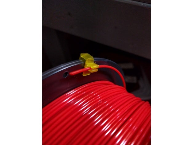 filament clip keeper holder 3d printing filament-spool spool 3D print model - Mito3D
