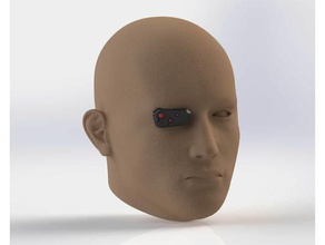 marte cibernética sistemas avançados tático tapa-olho traje eyepatch ocular o filme prop de halloween militar 3d print model - Mito3D