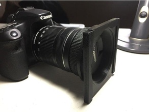 canon 18-135mm Gegenlichtblende mount solar-film-adapter Kamera 18-135 70d flexion Haube montieren solar solarfilm stm 3d print model - Mito3D