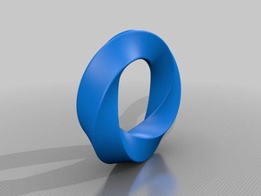twisted-torus Skulpturen Kunst ring Skulptur torus twisted 3d print model - Mito3D