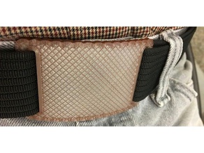 minimalist belt buckle accessories grip6 mens fashion 3d print model - Mito3D