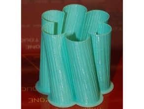 güçlü spiral vazo kaplar hızlı kalem sahibi ekici bitki pot ölçeklenebilir 3d print model - Mito3D