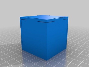mi personalizados simple paramétrico generador de la caja corte por láser portaherramientas y cajas personalizado 3d print model - Mito3D
