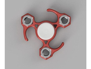 fidget spinner 3 8 nuts mechanical toys end cap 3d print model - Mito3D