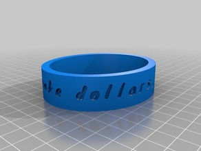 cent bracelet bracelets customized 3d print model - Mito3D