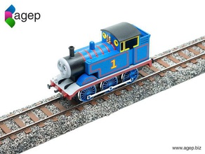 railroad track section - thomas & friends toy game accessories model 3d print model - Mito3D
