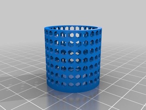 hole cup test decor pencil holder testing 3d print model - Mito3D