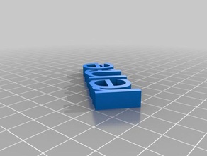 my customized iamburny's text - name keyring renee organization 3d print model - Mito3D