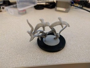 zombicide crow 40mm base Adapter Modelle 3d print model - Mito3D