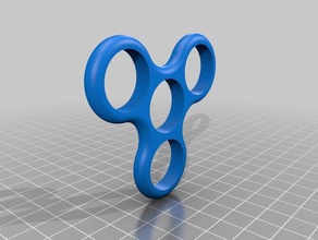 form 2 hoşgörülü tri-kanat spinner hobi fidget 3d print model - Mito3D