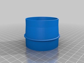 hose adapter 55mm od 58mm parts customized 3d print model - Mito3D