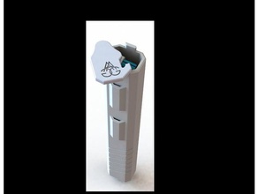 ventilado caso da escova de dentes recipientes casa banho titular viajar 3d print model - Mito3D