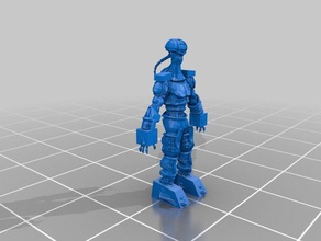 alien cyborg 3d printing 3d print model - Mito3D