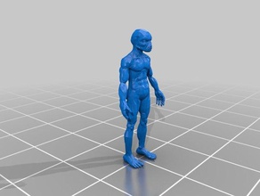 alien-Kreatur 3d-drucken 3d print model - Mito3D