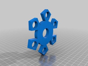 6 poli spinner kap oyuncaklar ve oyunlar fidget fidgetspinner oyuncak 3d print model - Mito3D