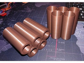quarter rolls 1x 5x organization 3d print model - Mito3D
