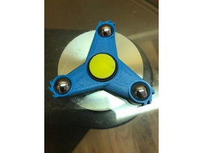 tri-baller spiked toys & games fidget spinner 3d print model - Mito3D