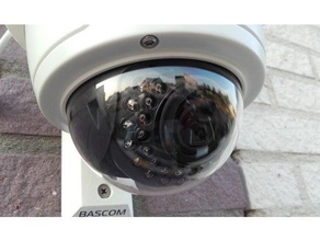 suporte de vigilância câmera dome segurança 3d print model - Mito3D