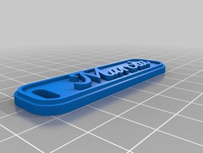 my customized multiline tag keychain marcia keychains 3d print model - Mito3D
