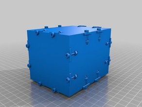 meine angepasste finger-joint-box t-Nuten Container kundengebundene 3d print model - Mito3D