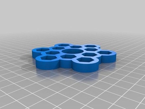 fidget giratório 12 porcas m8 brinquedos & games 3d print model - Mito3D